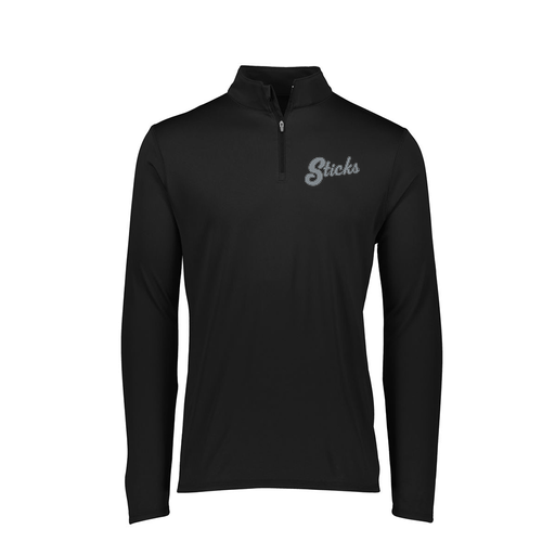 [FTLQFLBK-FAXS-LOGO2] Decker Women's Flex-Lite 1/4 Zip Shirt (Female Adult XS, Black, Logo 2)