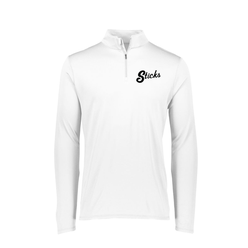 [FTLQFLWH-FAXS-LOGO1] Decker Women's Flex-Lite 1/4 Zip Shirt (Female Adult XS, White, Logo 1)
