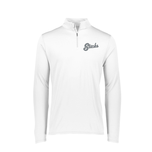 [FTLQFLWH-FAXS-LOGO2] Decker Women's Flex-Lite 1/4 Zip Shirt (Female Adult XS, White, Logo 2)