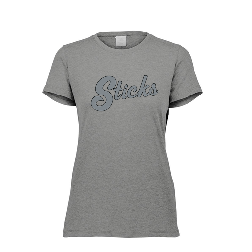 [FTSCUBGY-FAXS-LOGO2] Decker Women's Tri-Blend T-Shirt - Short Sleeve (Female Adult XS, Gray, Logo 2)