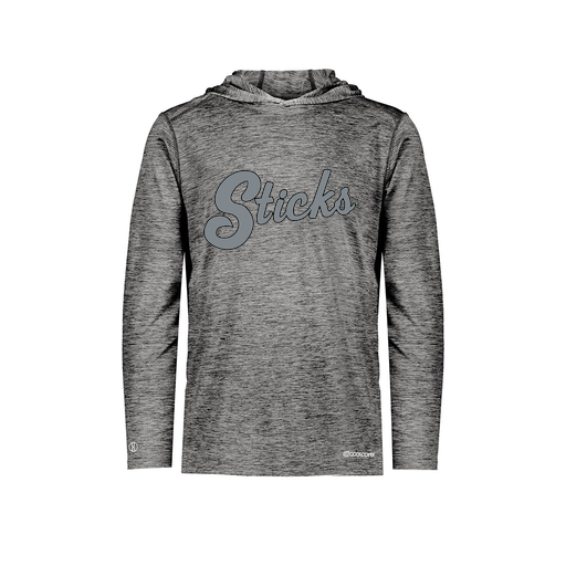 [FOLHCGBK-AS-LOGO2] Decker Men's Charge Hoodie (Adult S, Black, Logo 2)