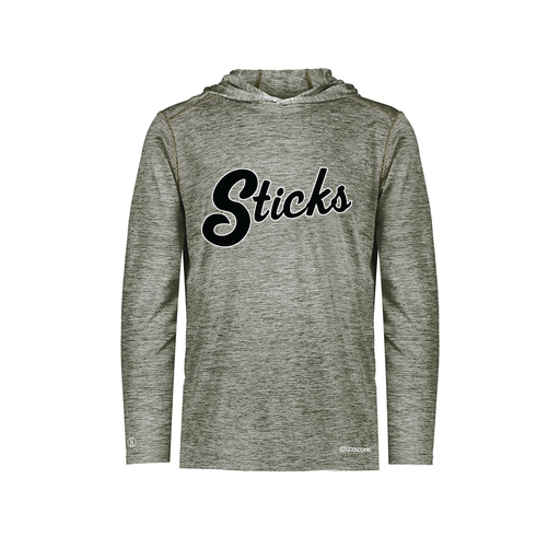 [FOLHCGGY-AS-LOGO1] Decker Men's Charge Hoodie (Adult S, Gray, Logo 1)