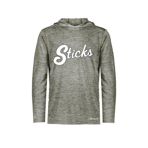 [FOLHCGGY-AS-LOGO3] Decker Men's Charge Hoodie (Adult S, Gray, Logo 3)