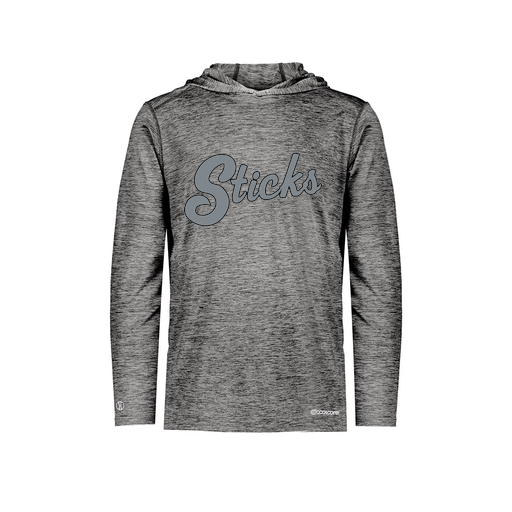 [FOLHCGBK-YS-LOGO2] Decker Youth Charge Hoodie (Youth S, Black, Logo 2)