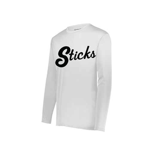 [222822.005.XS-LOGO1] Men's LS Smooth Sport Shirt (Adult XS, White, Logo 1)
