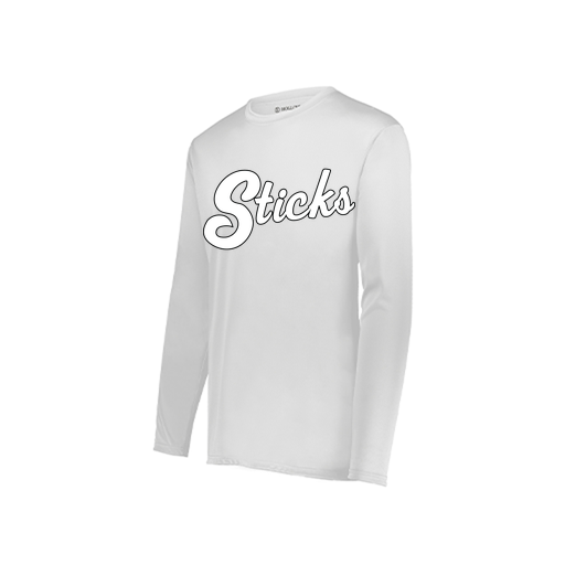 [222822.005.XS-LOGO3] Men's LS Smooth Sport Shirt (Adult XS, White, Logo 3)