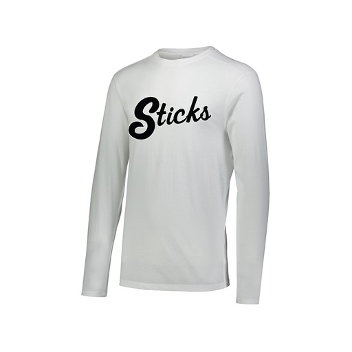 [FTLCUBWH-AXS-LOGO1] Decker Men's Tri-Blend T-Shirt - Long Sleeve (Adult XS, White, Logo 1)