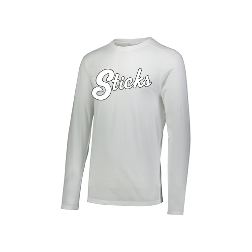 [FTLCUBWH-YS-LOGO3] Decker Youth Tri-Blend T-Shirt - Long Sleeve (Youth S, White, Logo 3)